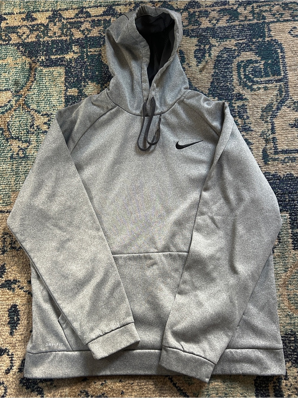 Nike Dri-FIT Performance Pullover Hoodie Gray Black Men’s XL